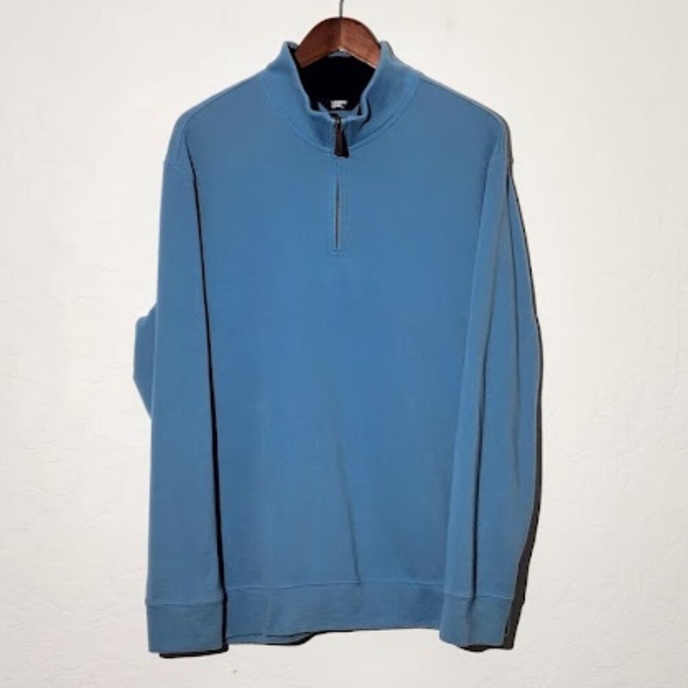 Lands End Men's Long Sleeve 1/4 Zip Pullover Sweater in size XL